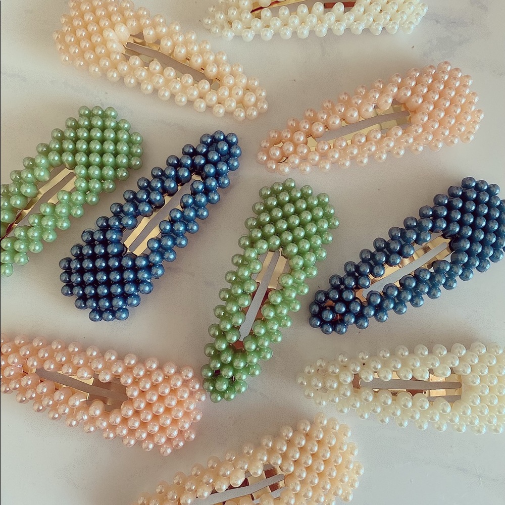 Beaded hair clips!